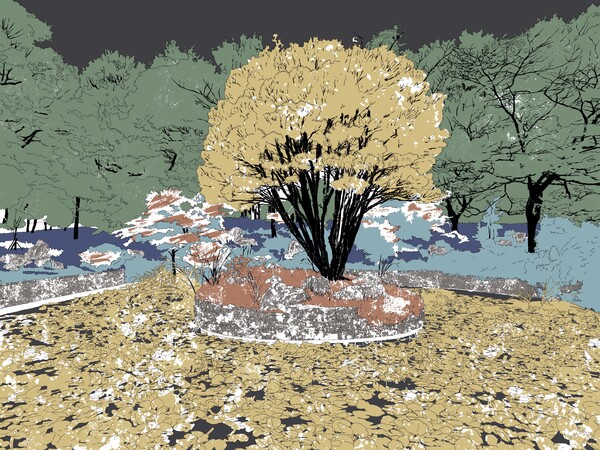 ▲ 하루 일과를 마친 후 매일 조금씩 그려 완성한 그림 / 그림: 정혜원